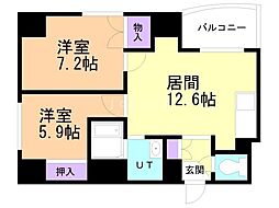 エンドレス26 2LDKの間取図画像