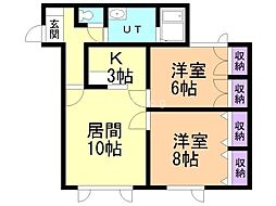 間取図画像 2LDK