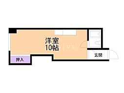 旭祥ハイツ ワンルームの間取図画像