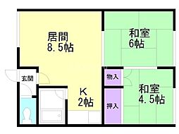 間取図画像 2LDK