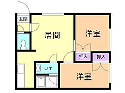 エスコート317 2LDKの間取図画像