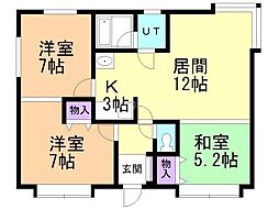 間取図画像 3LDK