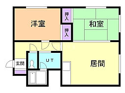 コンフォリア 2LDKの間取図画像