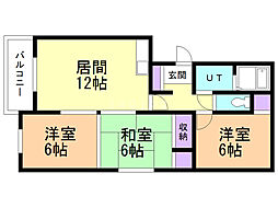 間取図画像 3LDK