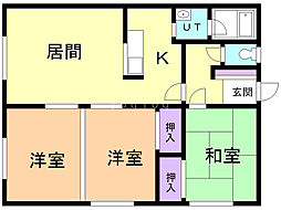 間取図画像 3LDK