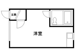 ダイワハイツ ワンルームの間取図画像