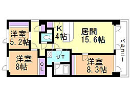 間取図画像 3LDK