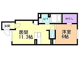 間取図画像 1LDK