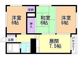 間取図画像 3DK