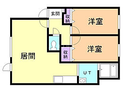 間取図画像 2LDK