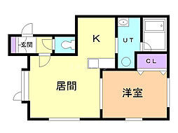 間取図画像 1LDK