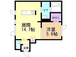 間取図画像 1LDK