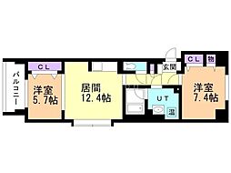 間取図画像 2LDK