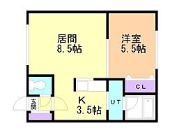 サンシャイン・97 1LDKの間取図画像