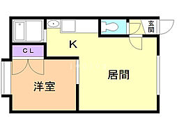 間取図画像 1LDK