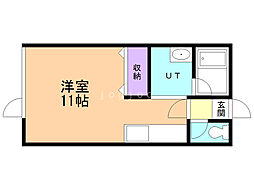 ハウイッツアーデルタ ワンルームの間取図画像