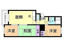 ファミール東光 3LDKの間取図画像