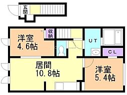 RM・PLACE 2LDKの間取図画像