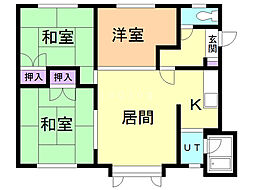 ロピア東光C 3LDKの間取図画像