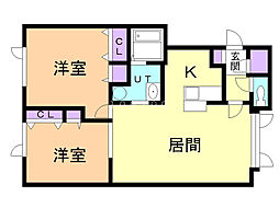 間取図画像 2LDK
