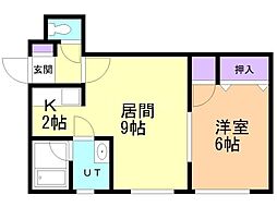 セ・シボン2 1LDKの間取図画像