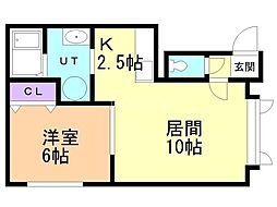 間取図画像 1LDK