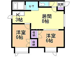 間取図画像 2LDK