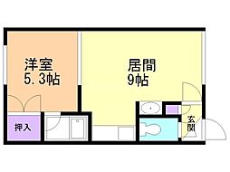 間取図画像 1DK