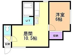 フローレンス132 1LDKの間取図画像