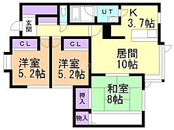 間取図画像 3LDK