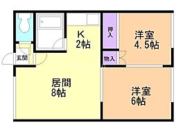 間取図画像 2LDK