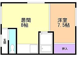間取図画像 1LDK