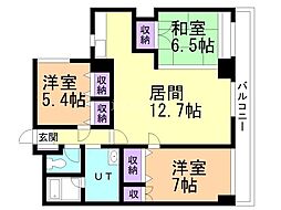 エスペランサ宮下 3LDKの間取図画像