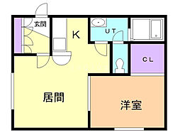 間取図画像 1LDK