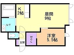 バス 道北バス末広1条2丁目下車 徒歩6分 1階/-