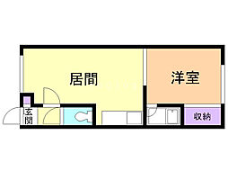 GRACE川端 1DKの間取図画像