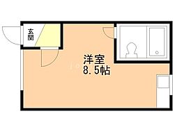 ダイワハイツ ワンルームの間取図画像