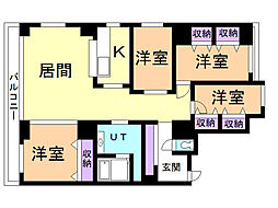M117 4LDKの間取図画像