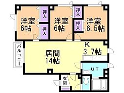 間取図画像 3LDK