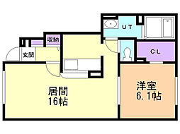 間取図画像 1LDK