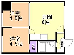 メゾンカトウ 2DKの間取図画像