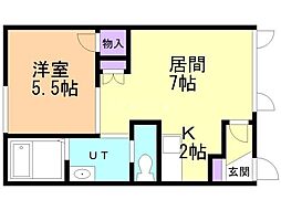 間取図画像 1LDK