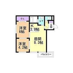 間取図画像 2LDK