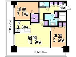間取図画像 2LDK