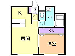 間取図画像 1LDK