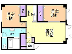 間取図画像 2LDK