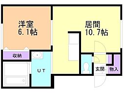 間取図画像 1LDK