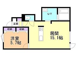 バス 旭川電気軌道8条西1丁目下車 徒歩5分 1階/-