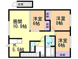 大空ハイツ 2階