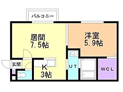 間取図画像 1LDK